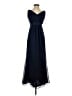 David's Bridal 100% Polyester Blue Cocktail Dress Size 4 - photo 1