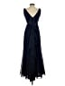 David's Bridal 100% Polyester Blue Cocktail Dress Size 4 - photo 2