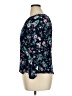 Basic Editions 100% Rayon Floral Teal 3/4 Sleeve Blouse Size XL - photo 5