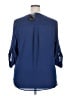 Torrid 100% Polyester Blue 3/4 Sleeve Blouse Size 2X Plus (2) - photo 2