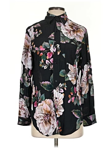 Lavender Brown 3/4 Sleeve Blouse (view 1)