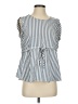 Kling 100% Cotton Blue Sleeveless Blouse Size 4 - photo 1