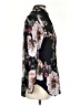 Lavender Brown 100% Rayon Floral Black 3/4 Sleeve Blouse Size XS - photo 4