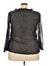 Avenue 100% Polyester Black 3/4 Sleeve Blouse Size 18 Plus - photo 2