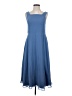 JJ's House 100% Polyester Solid Blue Casual Dress Size S (estimated) - photo 1