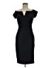 Xscape Solid Black Cocktail Dress Size 6 - photo 1
