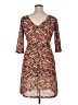 ROMY Print Brown Casual Dress Size L - photo 2