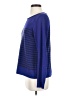 Eileen Fisher 100% Cotton Stripes Blue Pullover Sweater Size S - photo 5