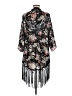Miss Me 100% Polyester Black Kimono Size M - photo 2