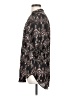 Lush 100% Polyester Paisley Black 3/4 Sleeve Blouse Size S - photo 5