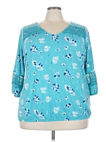 St. John's Bay 3/4 Sleeve T-Shirt (view 1)