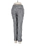 Ann Taylor LOFT Checkered-gingham Silver Casual Pants Size 2 - photo 2