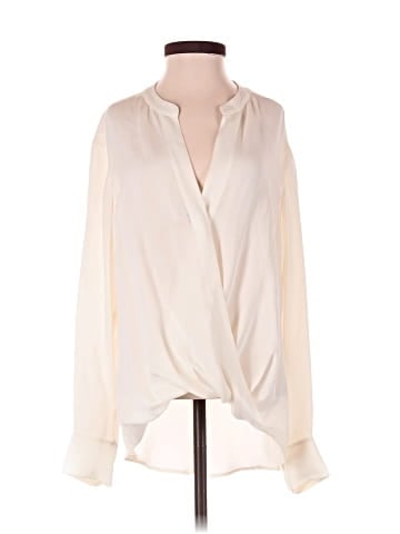 A.L.C. Long Sleeve Silk Top (view 1)
