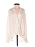 A.L.C. 100% Silk Ivory Long Sleeve Silk Top Size 4 - photo 1