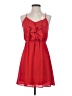Anthropologie 100% Polyester Red Cocktail Dress Size S - photo 1