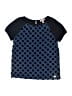 Juicy Couture Polka Dots Blue Short Sleeve Top Size 12 - photo 1