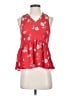 Sienna Sky Red Sleeveless Blouse Size S - photo 1