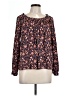 Caslon Brown Long Sleeve Blouse Size L - photo 1