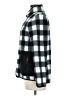 T by Talbots 100% Polyester Checkered-gingham Gray Fleece Size M - photo 5