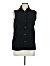 White Stag Black Sleeveless Button-Down Shirt Size M - photo 1