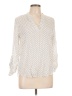 Varga 100% Rayon Polka Dots Ivory 3/4 Sleeve Blouse Size L - photo 1