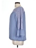 AGB 100% Polyester Blue 3/4 Sleeve Blouse Size L - photo 5