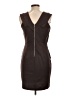 Jennifer Lopez Solid Brown Cocktail Dress Size 10 - photo 2