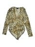 Haute Monde Animal Print Gold Bodysuit Size M - photo 1
