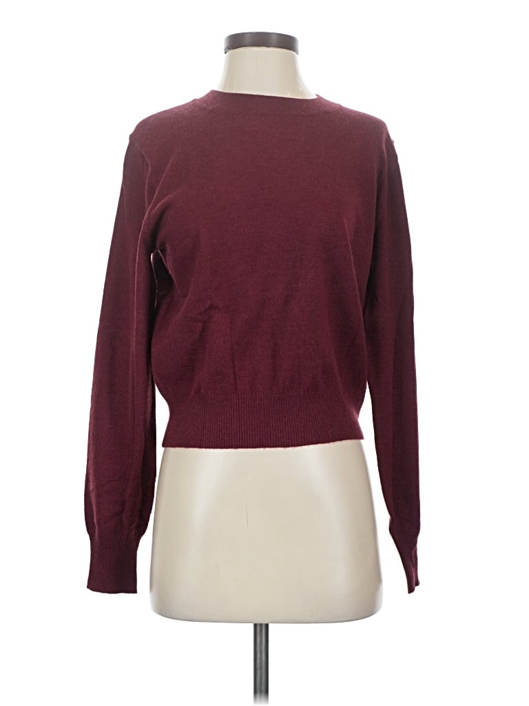 Pre-owned The Workshop Pullover Sweater In Burgundy