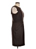 Jennifer Lopez Solid Brown Cocktail Dress Size 10 - photo 4