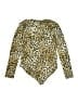 Haute Monde Animal Print Gold Bodysuit Size M - photo 2