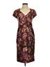 Theia Print Brown Cocktail Dress Size 4 - photo 1