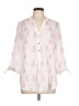 Ivanka Trump 100% Polyester Pink 3/4 Sleeve Blouse Size L - photo 1