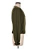 Topshop 100% Polyester Green Long Sleeve Blouse Size 8 - photo 4