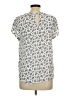 H&M Ivory Short Sleeve Blouse Size 10 - photo 2
