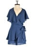 Do & Be 100% Polyester Solid Blue Romper Size S - photo 1