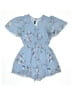 Zunie 100% Polyester Floral Blue Romper Size 14 - photo 1