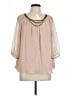 Adam Lippes 100% Silk Ivory 3/4 Sleeve Silk Top Size 10 - photo 1