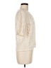 Apostrophe 100% Acrylic Ivory Short Sleeve Blouse Size M - photo 4