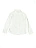 Zara 100% Elastic Solid White Ivory Long Sleeve Button-Down Shirt Size 9 - photo 1