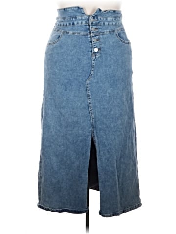 Unbranded Denim Skirt (view 1)