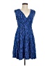 Gap 100% Rayon Print Blue Cocktail Dress Size M - photo 1