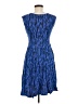 Gap 100% Rayon Print Blue Cocktail Dress Size M - photo 2