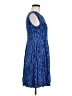 Gap 100% Rayon Print Blue Cocktail Dress Size M - photo 4