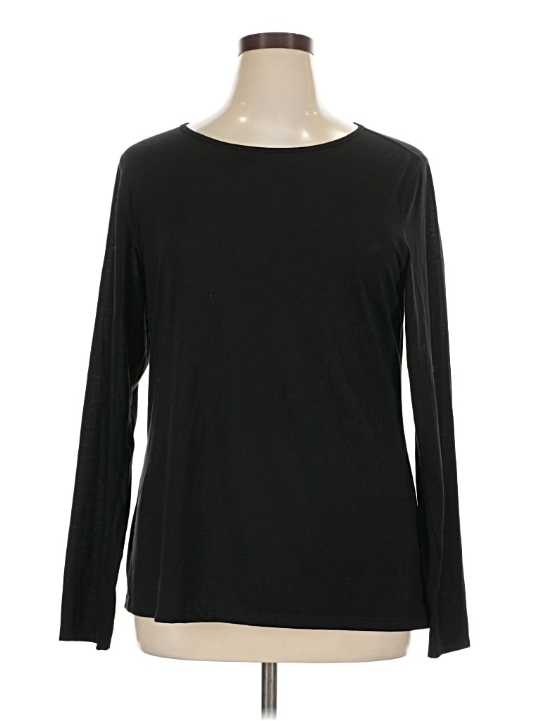 Pre-owned Active By Old Navy Long Sleeve T-shirt In Black
