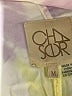 Chaser Tie-dye Ivory Short Sleeve Blouse Size M - photo 7