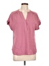 Apt. 9 100% Polyester Pink Short Sleeve Blouse Size L - photo 1