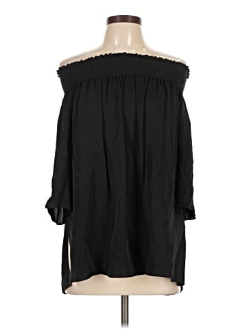 Theory 3/4 Sleeve Silk Top (view 1)