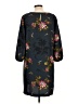 Ann Taylor 100% Polyester Floral Black Casual Dress Size 12 - photo 2