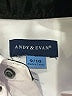 Andy & Evan 100% Polyester Solid White Long Sleeve Button-Down Shirt Size 9 - 10 - photo 3